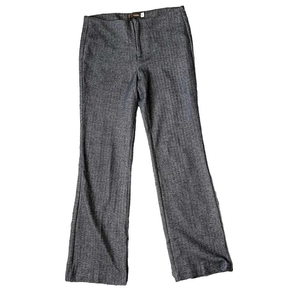 Crosby Cotton Poly Spandex Black and White Varick Trousers Size 10‎